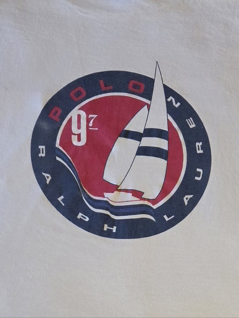 Vintage 90s Polo Sport 1997 Sailing Pocket Tee XL Made In USA